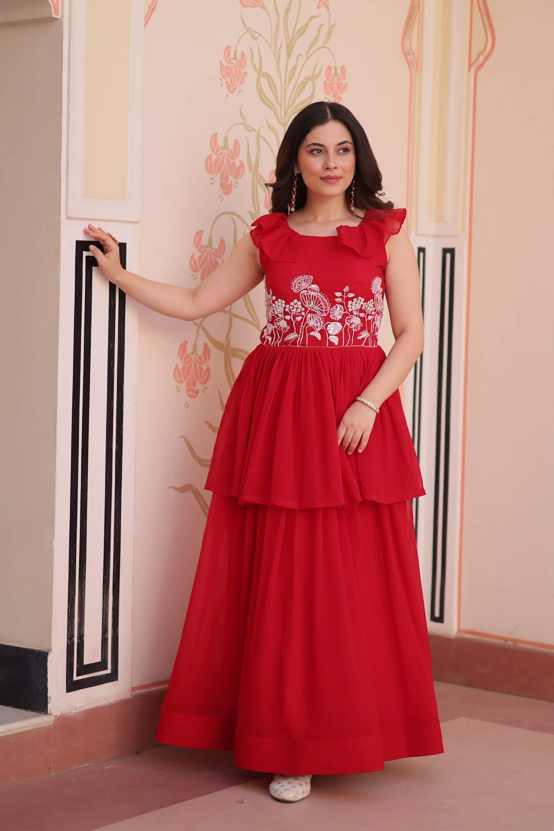 PREMIUM PEPLUM STYLE GOWN FOR ELEGANT EVENINGS