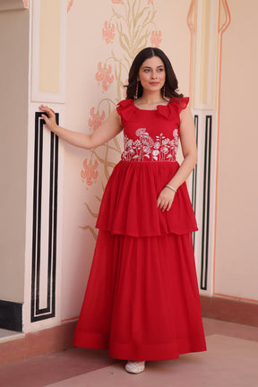 PREMIUM PEPLUM STYLE GOWN FOR ELEGANT EVENINGS