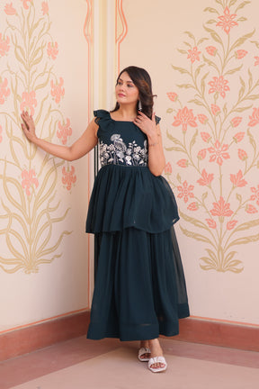 PREMIUM PEPLUM STYLE GOWN FOR ELEGANT EVENINGS
