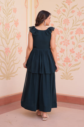 PREMIUM PEPLUM STYLE GOWN FOR ELEGANT EVENINGS