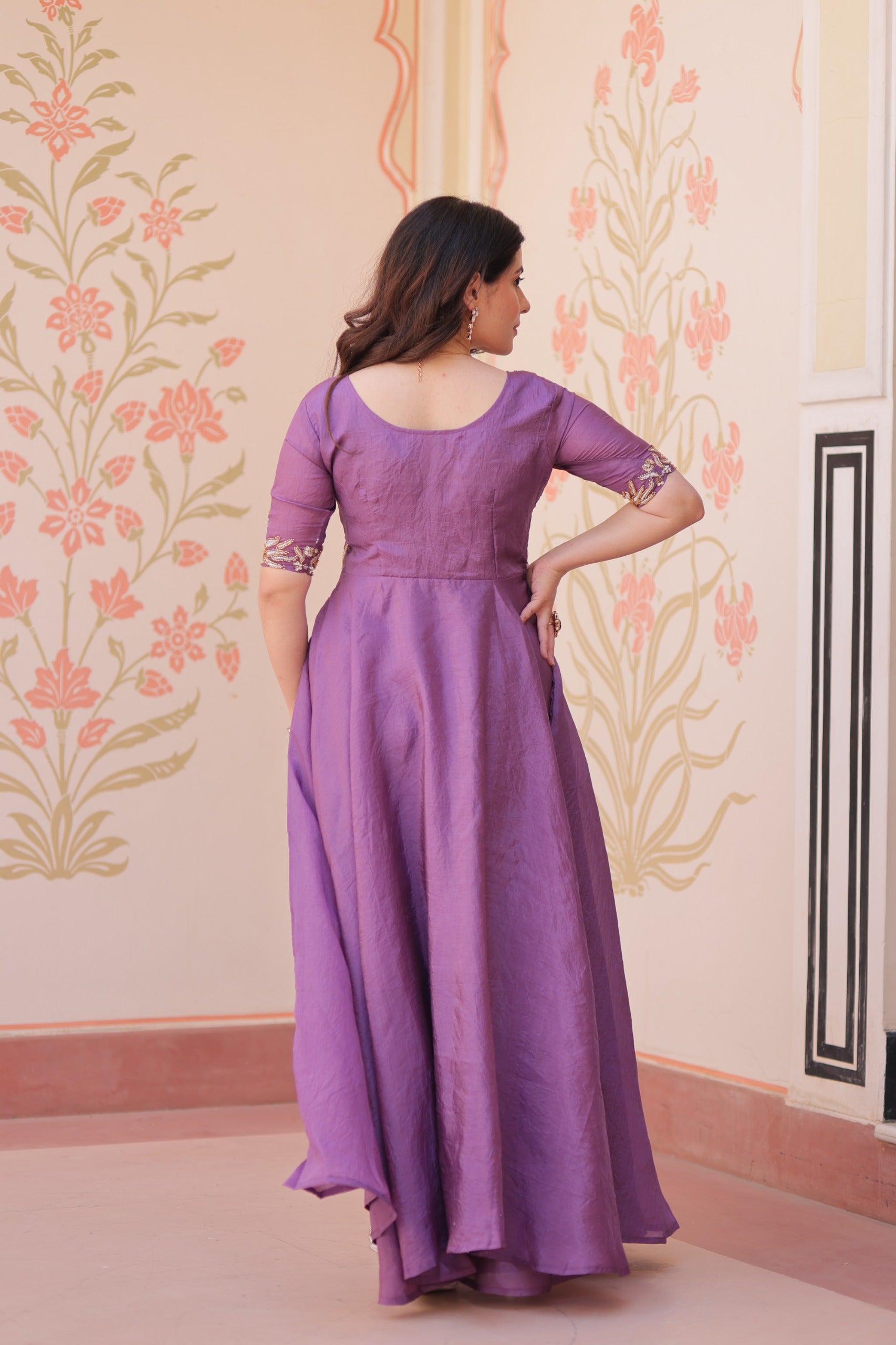 PREMIUM GOLD CRUSH DESIGNER GOWN