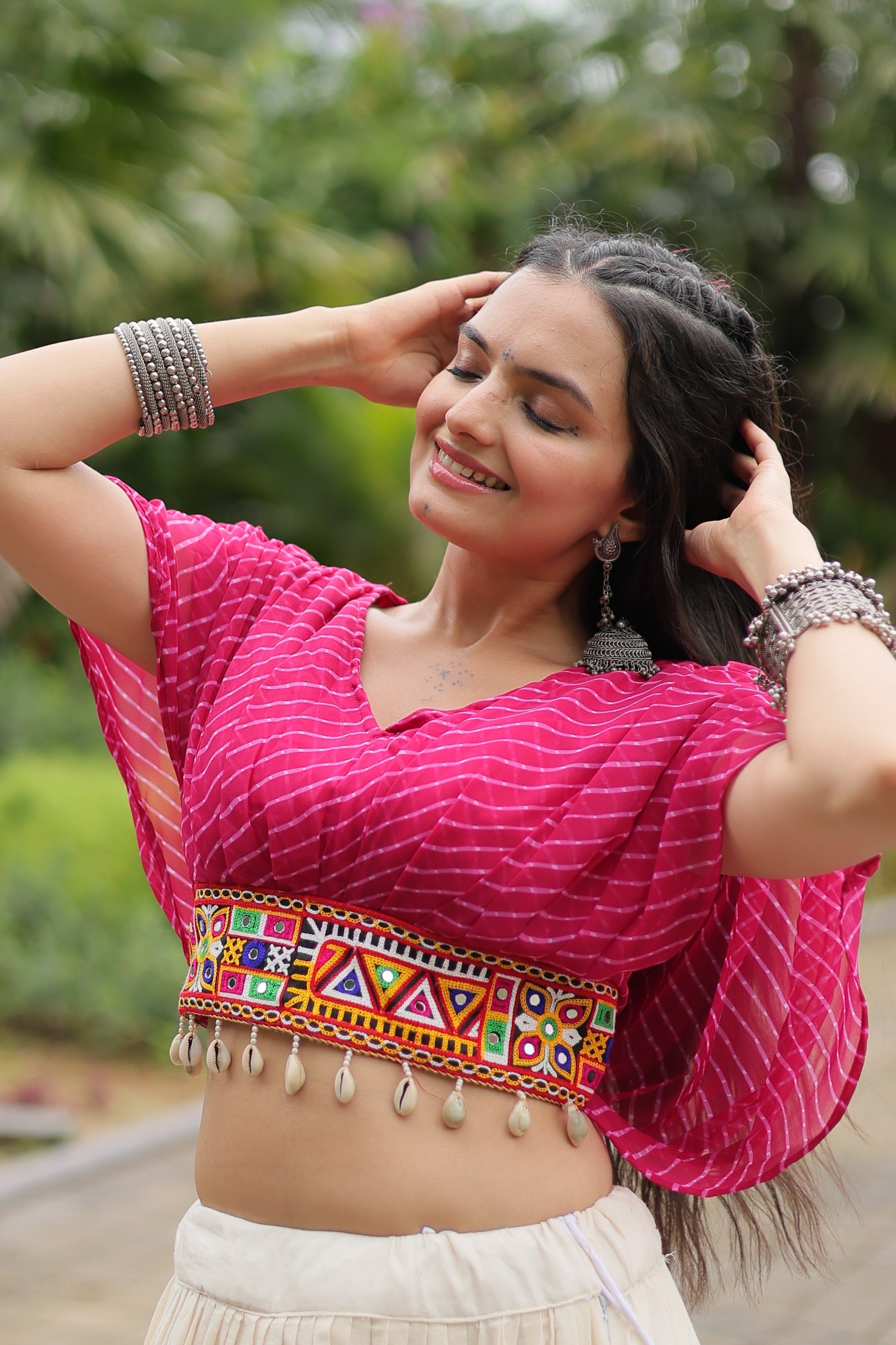 VIBRANT DESIGNER KUTCHI COTTON LEHENGA CHOLI