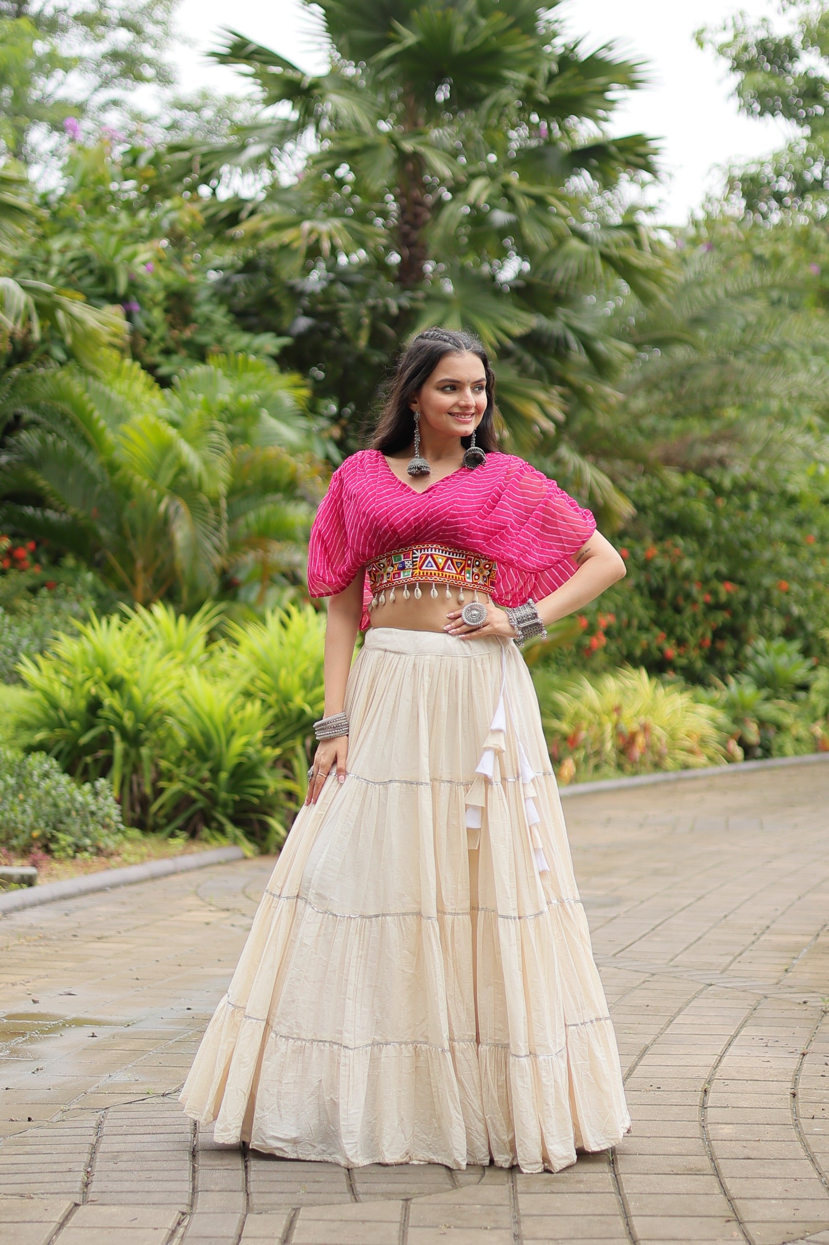VIBRANT DESIGNER KUTCHI COTTON LEHENGA CHOLI