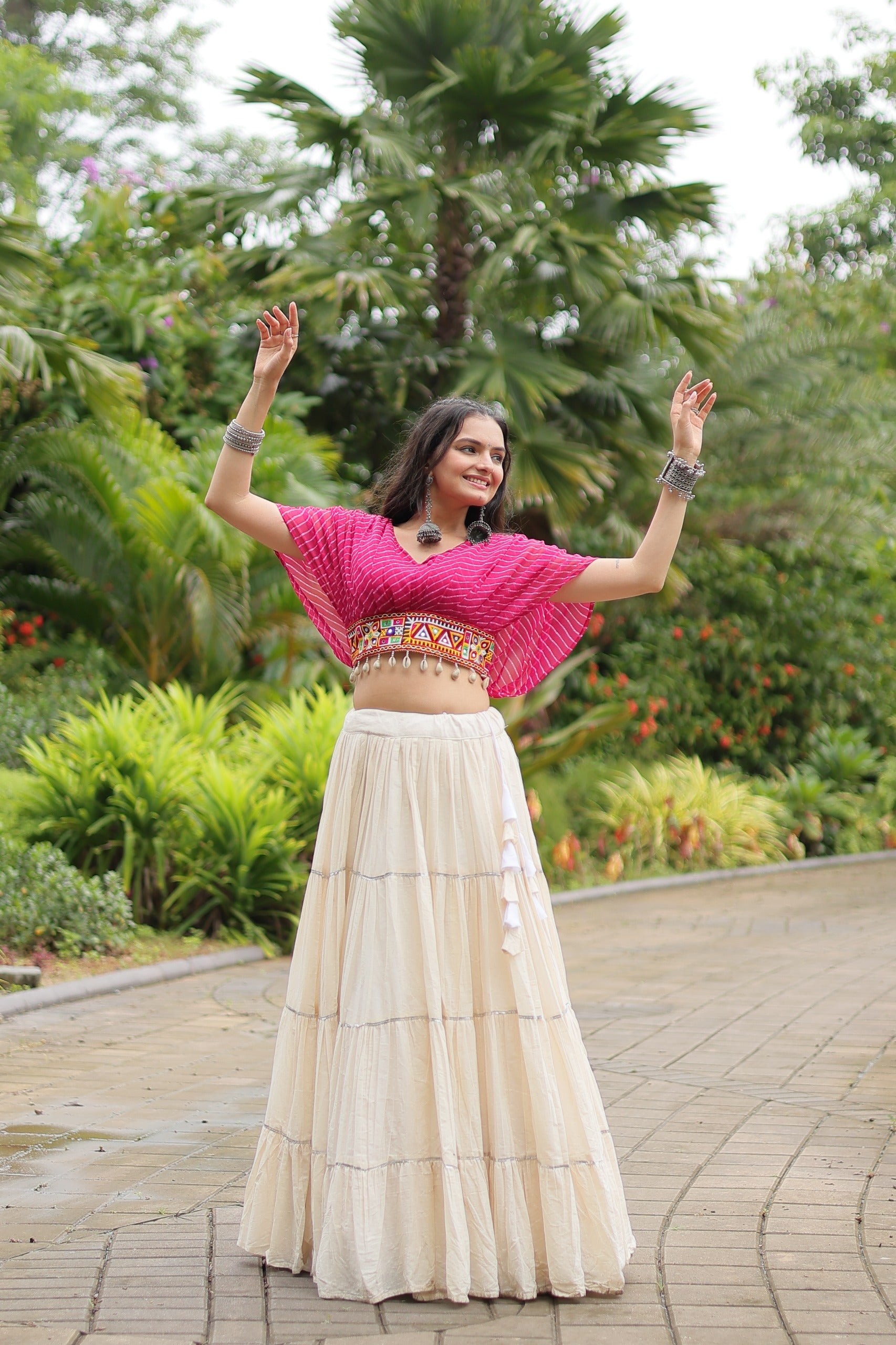 VIBRANT DESIGNER KUTCHI COTTON LEHENGA CHOLI