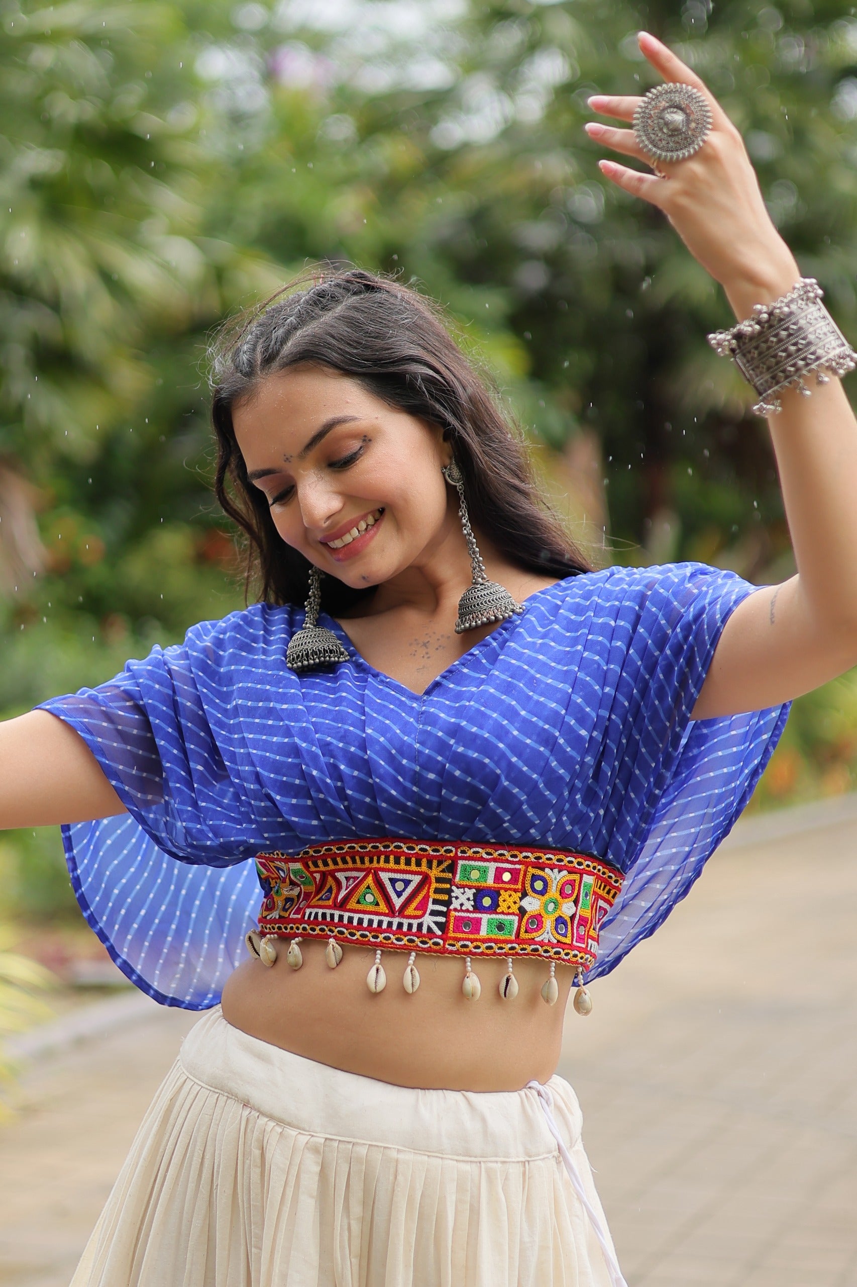VIBRANT DESIGNER KUTCHI COTTON LEHENGA CHOLI