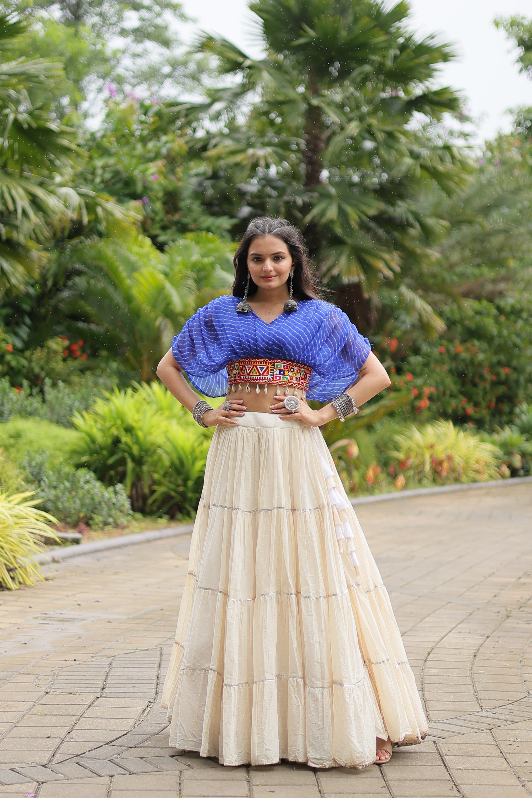 VIBRANT DESIGNER KUTCHI COTTON LEHENGA CHOLI