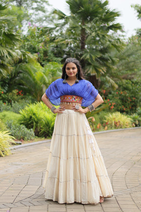 VIBRANT DESIGNER KUTCHI COTTON LEHENGA CHOLI