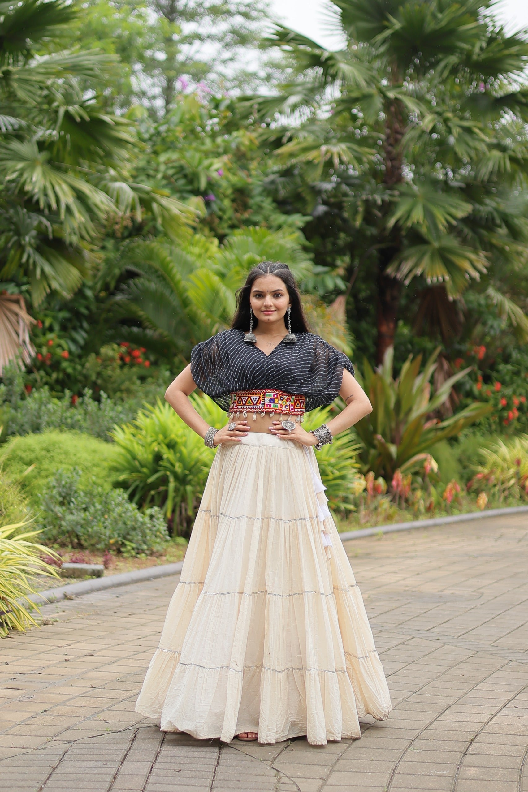 VIBRANT DESIGNER KUTCHI COTTON LEHENGA CHOLI