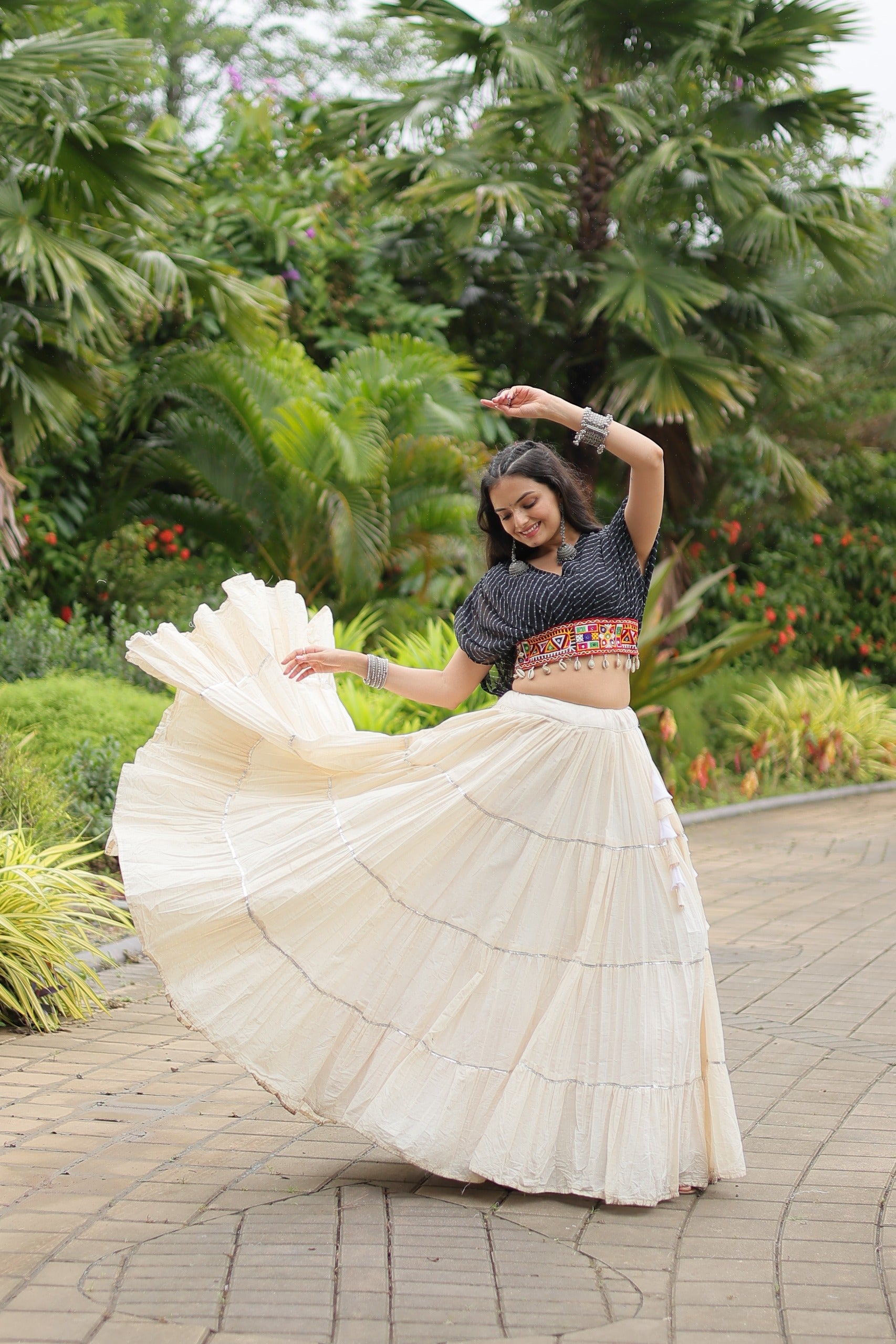 VIBRANT DESIGNER KUTCHI COTTON LEHENGA CHOLI