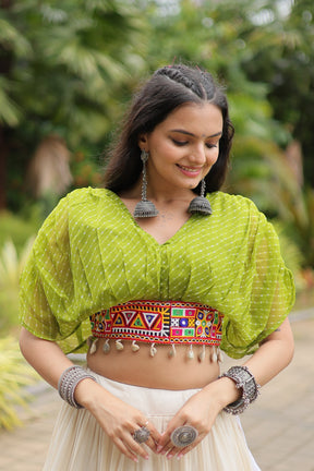 VIBRANT DESIGNER KUTCHI COTTON LEHENGA CHOLI