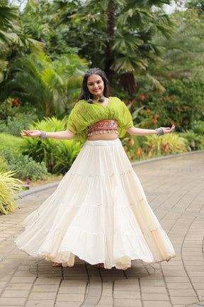 VIBRANT DESIGNER KUTCHI COTTON LEHENGA CHOLI