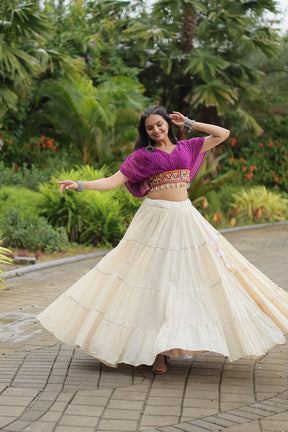 VIBRANT DESIGNER KUTCHI COTTON LEHENGA CHOLI