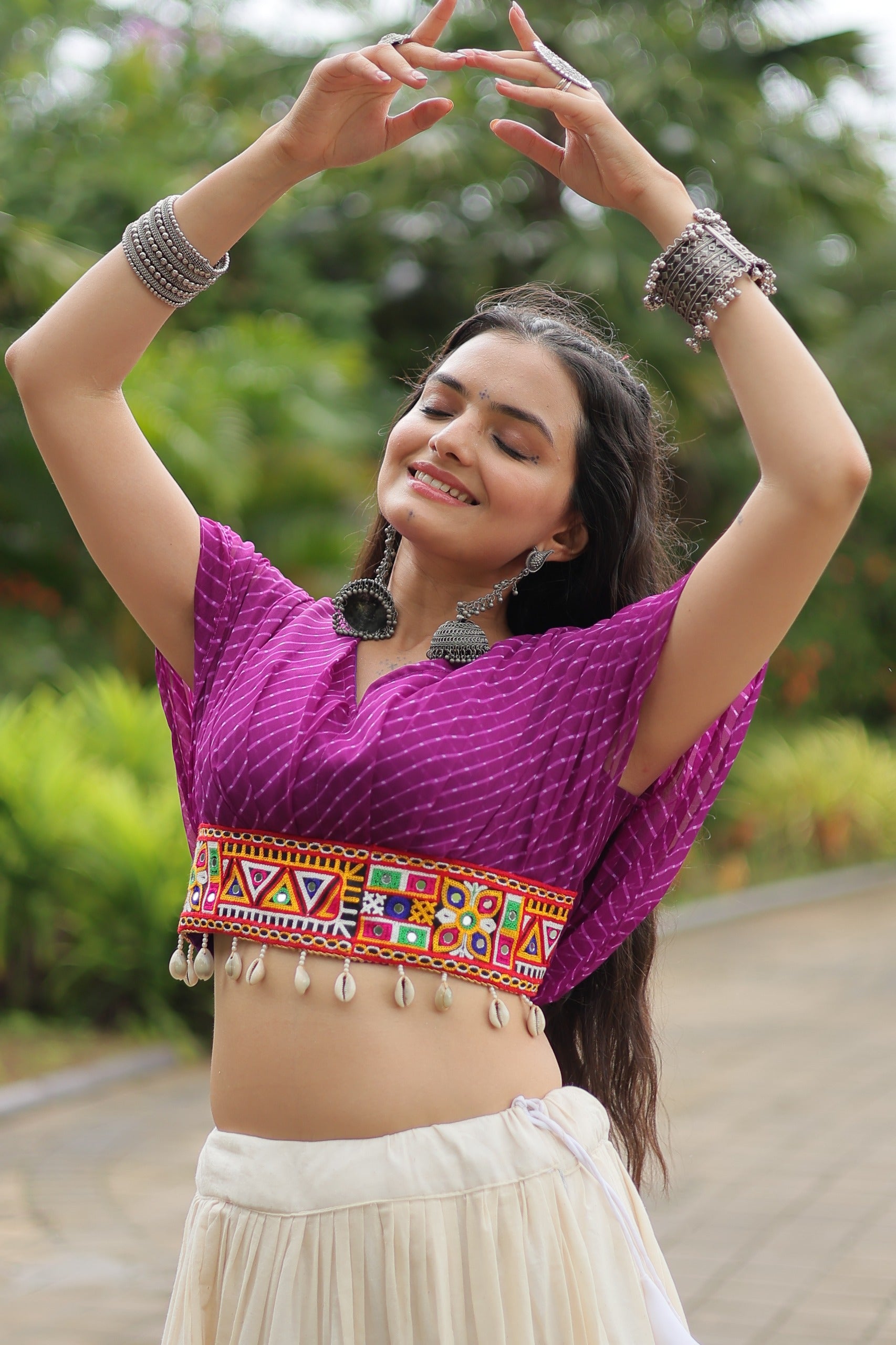 VIBRANT DESIGNER KUTCHI COTTON LEHENGA CHOLI