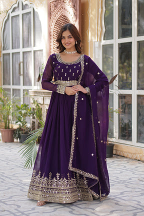 Premium Designer Readymade Gown with Dupatta