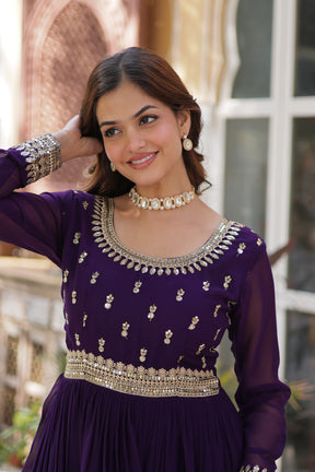Premium Designer Readymade Gown with Dupatta