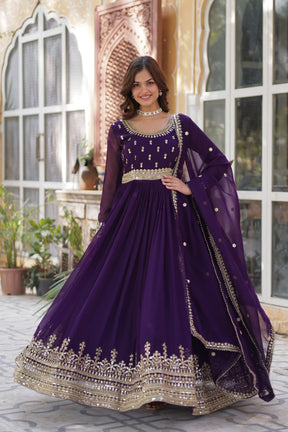 Premium Designer Readymade Gown with Dupatta