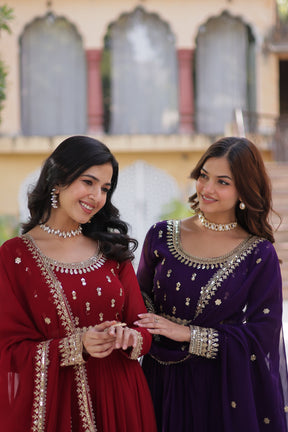 Premium Designer Readymade Gown with Dupatta