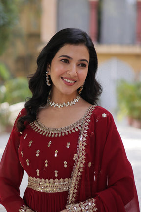 Premium Designer Readymade Gown with Dupatta