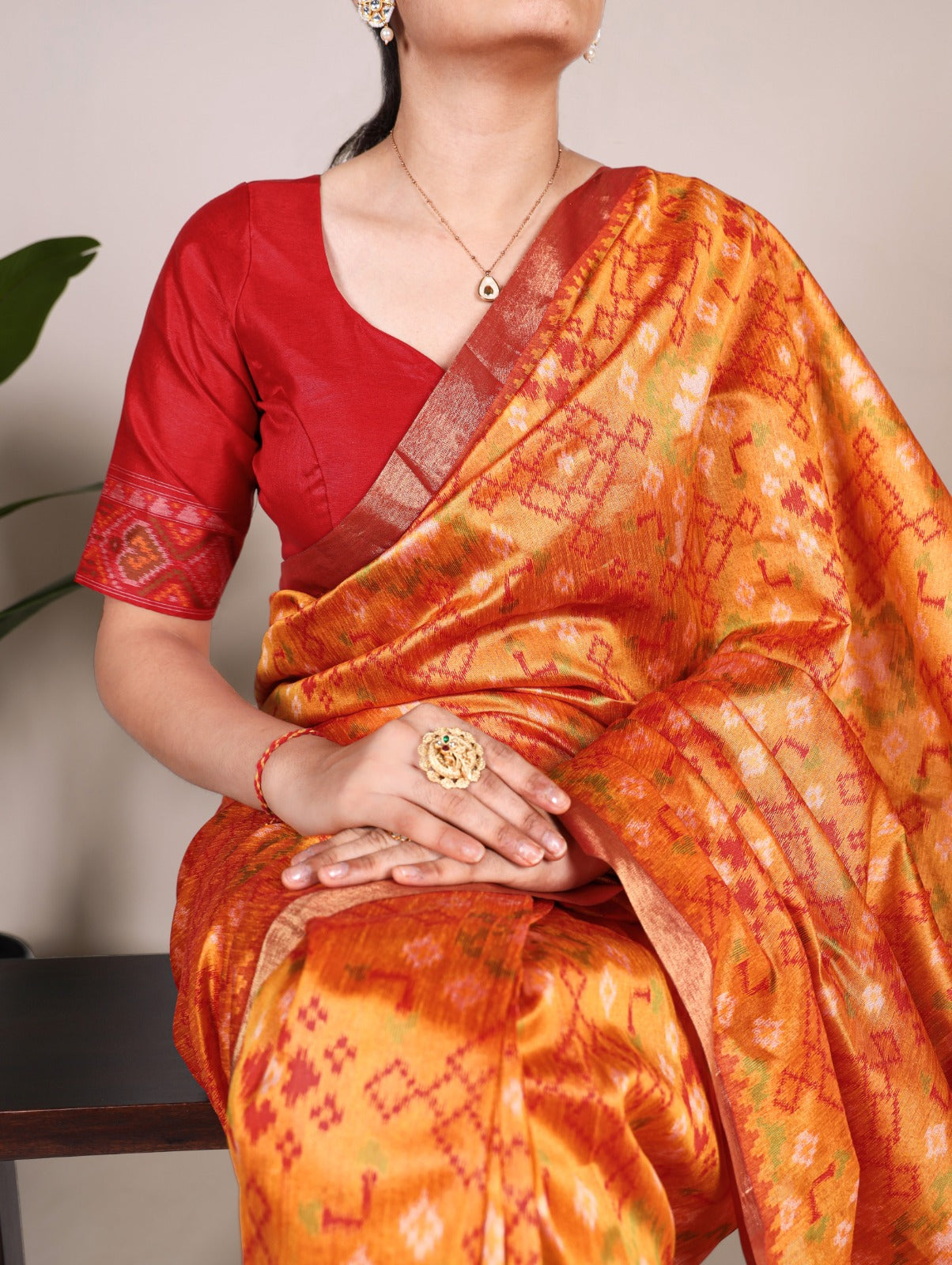 PATOLA PRINT JACQUARD SILK SAREE COLLECTION