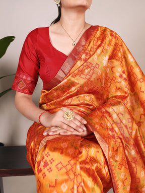 PATOLA PRINT JACQUARD SILK SAREE COLLECTION