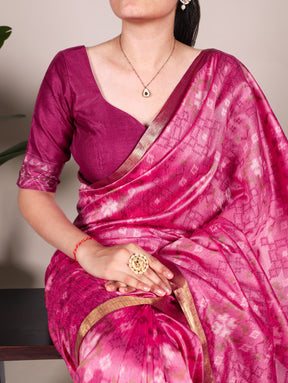 PATOLA PRINT JACQUARD SILK SAREE COLLECTION