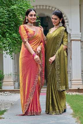 FESTIVAL FANCY DIAMOND WORK SAREE