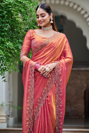 FESTIVAL FANCY DIAMOND WORK SAREE