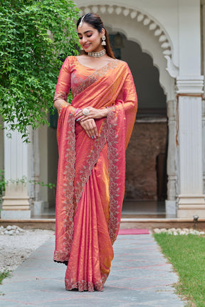 FESTIVAL FANCY DIAMOND WORK SAREE