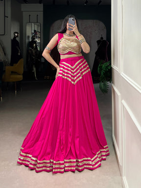 ELEGANT RAYON LEHENGA CHOLI FOR NAVRATRI GARBA