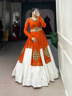 TRADITIONAL GAMTHI LEHENGA CHOLI FOR GARBA