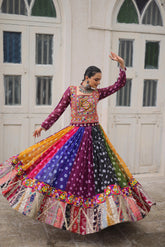 GAMTHI & VINTAGE GEORGETTE LEHENGA CHOLI SET