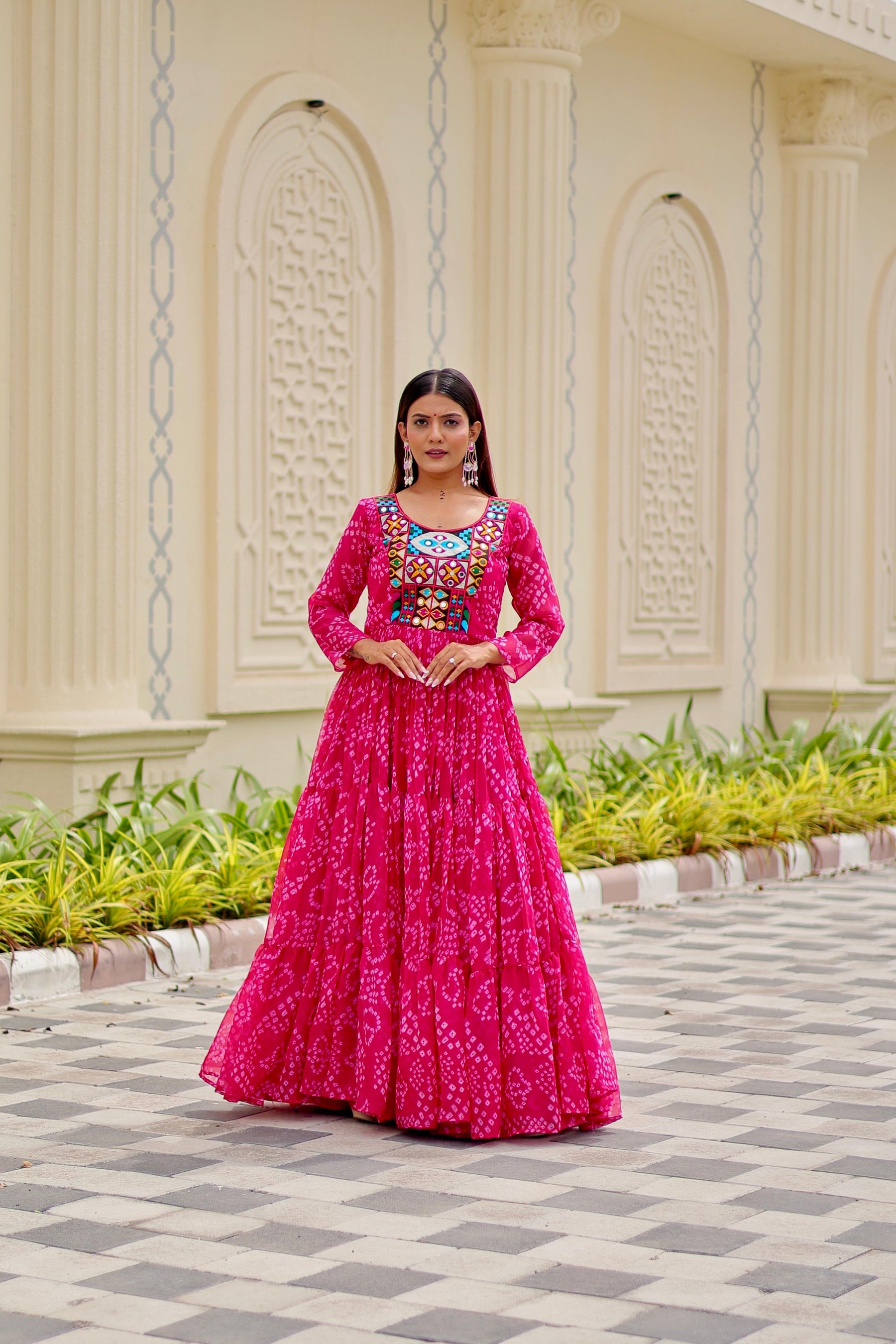 DESIGNER GAMATHI WORK GOWN FOR NAVRATRI