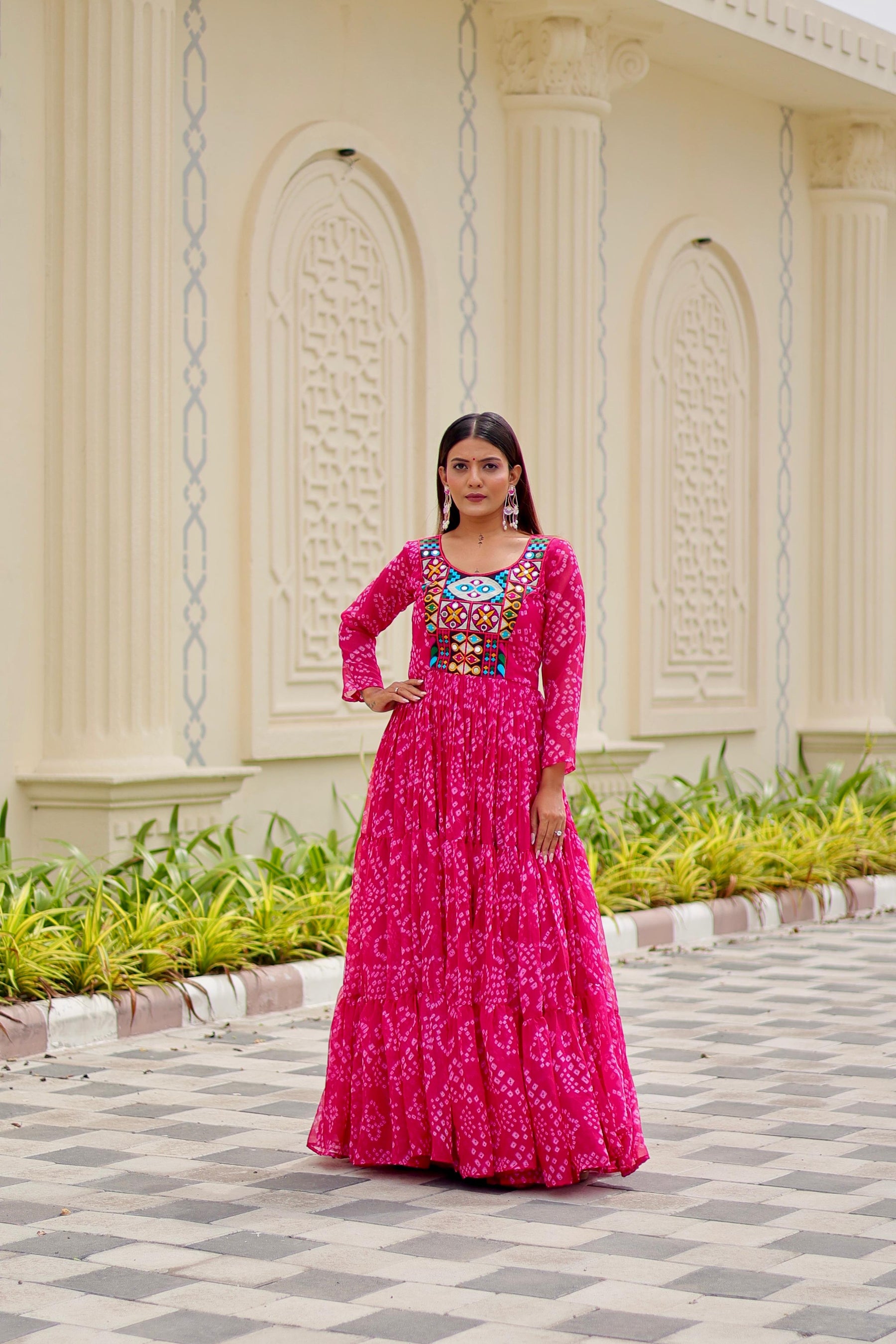 DESIGNER GAMATHI WORK GOWN FOR NAVRATRI