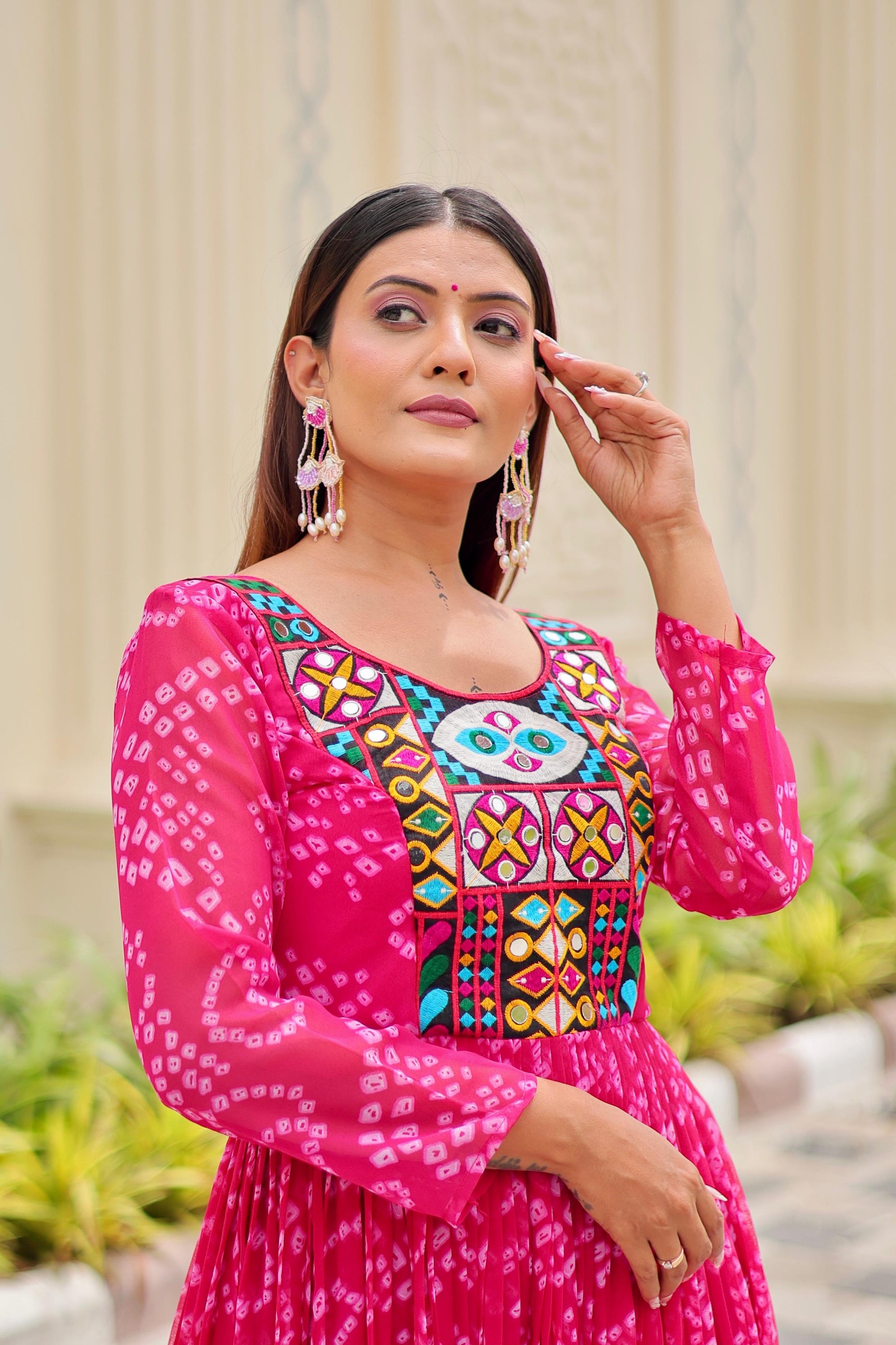 DESIGNER GAMATHI WORK GOWN FOR NAVRATRI