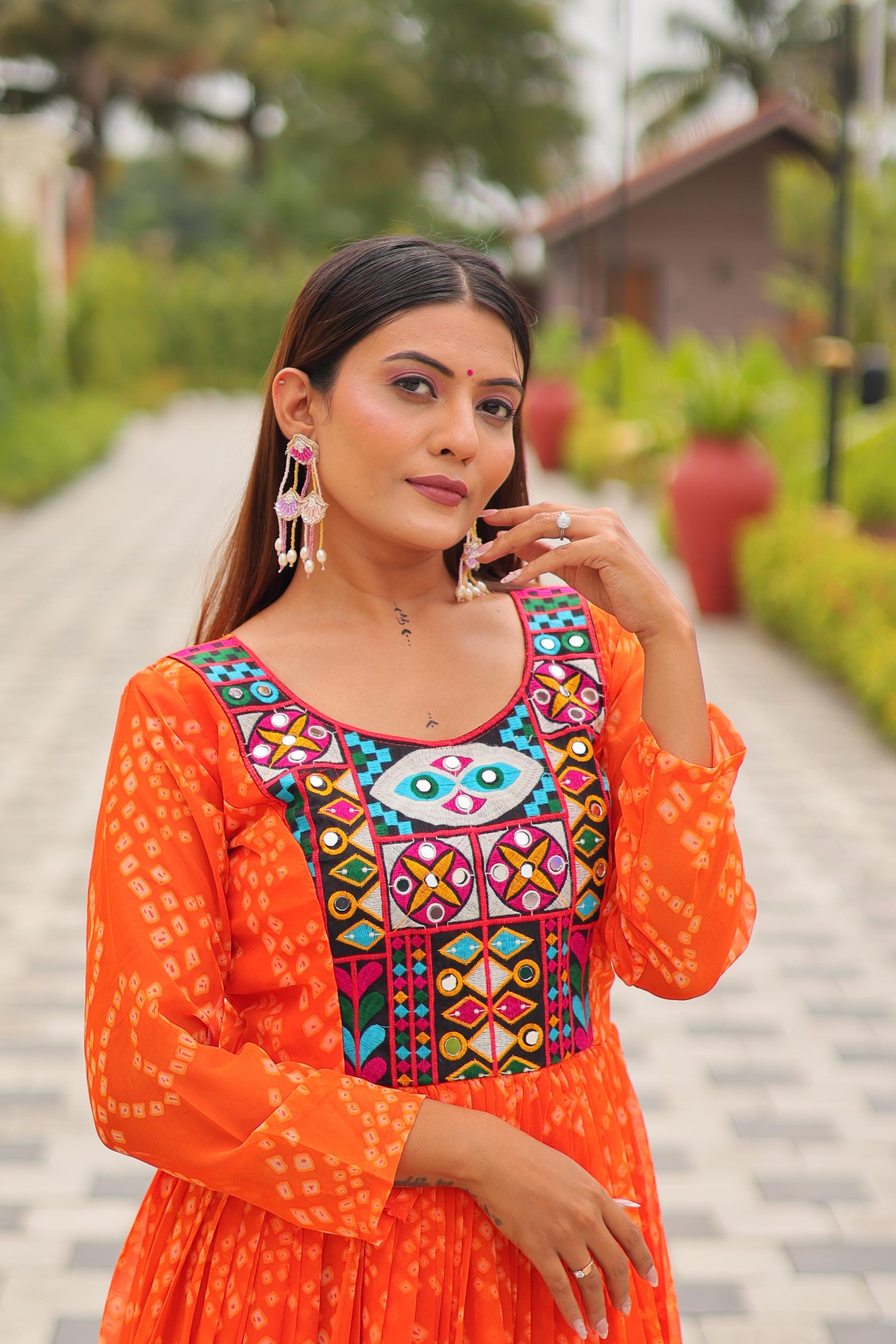 DESIGNER GAMATHI WORK GOWN FOR NAVRATRI