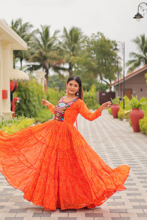 DESIGNER GAMATHI WORK GOWN FOR NAVRATRI