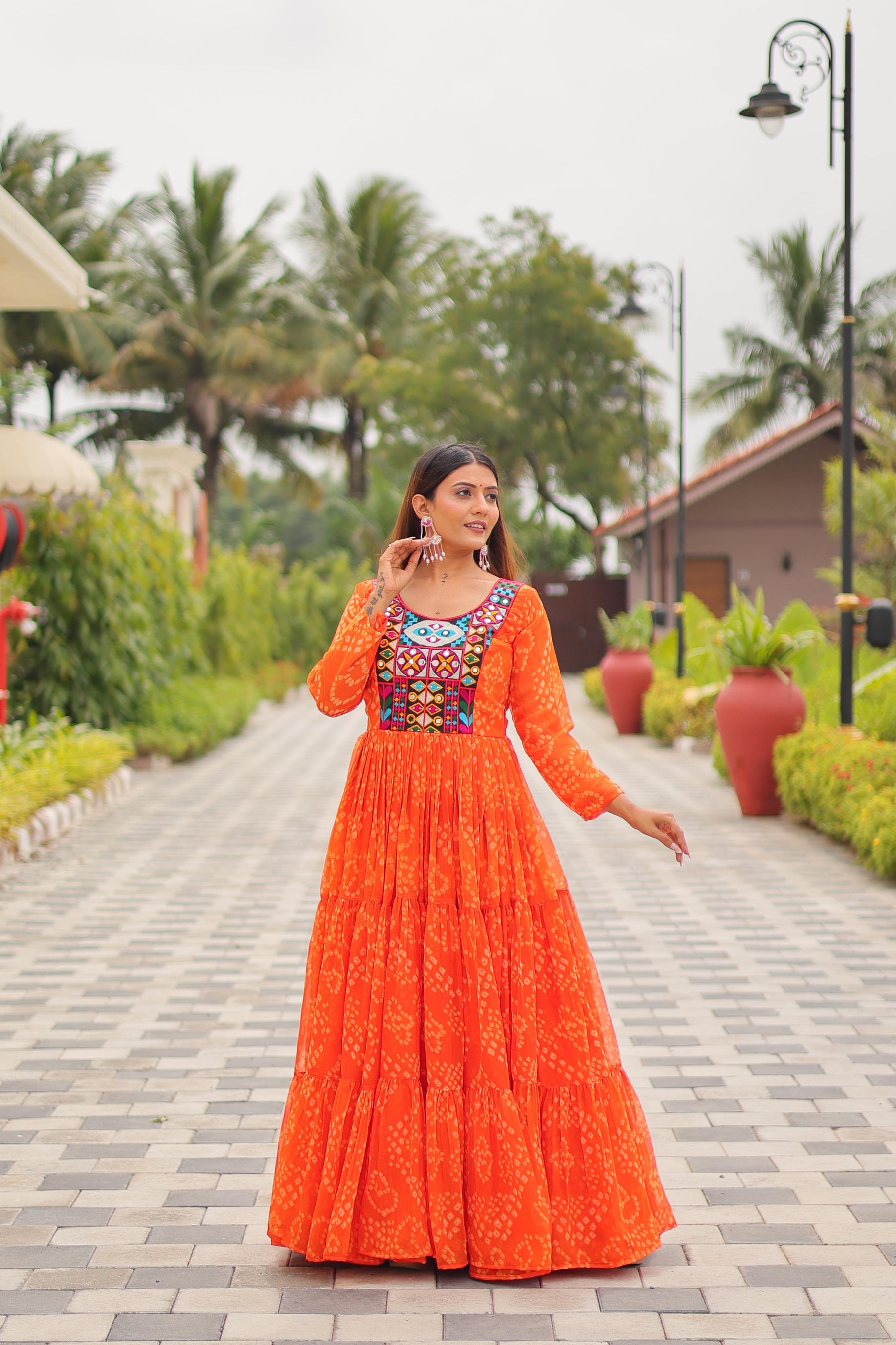 DESIGNER GAMATHI WORK GOWN FOR NAVRATRI