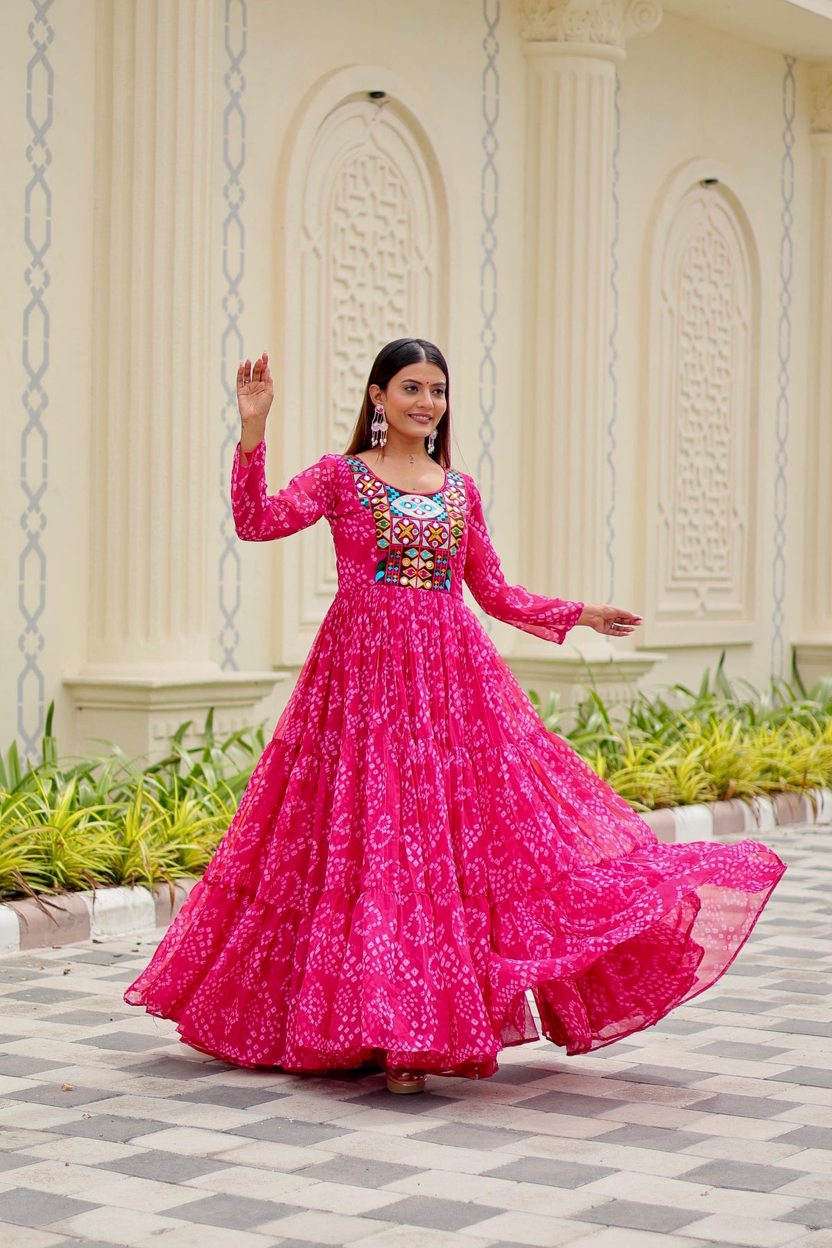 DESIGNER GAMATHI WORK GOWN FOR NAVRATRI