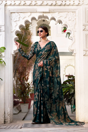 FLORAL LUREX BRASSO SAREES