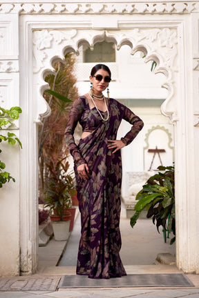 FLORAL LUREX BRASSO SAREES