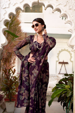 FLORAL LUREX BRASSO SAREES
