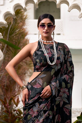 FLORAL LUREX BRASSO SAREES