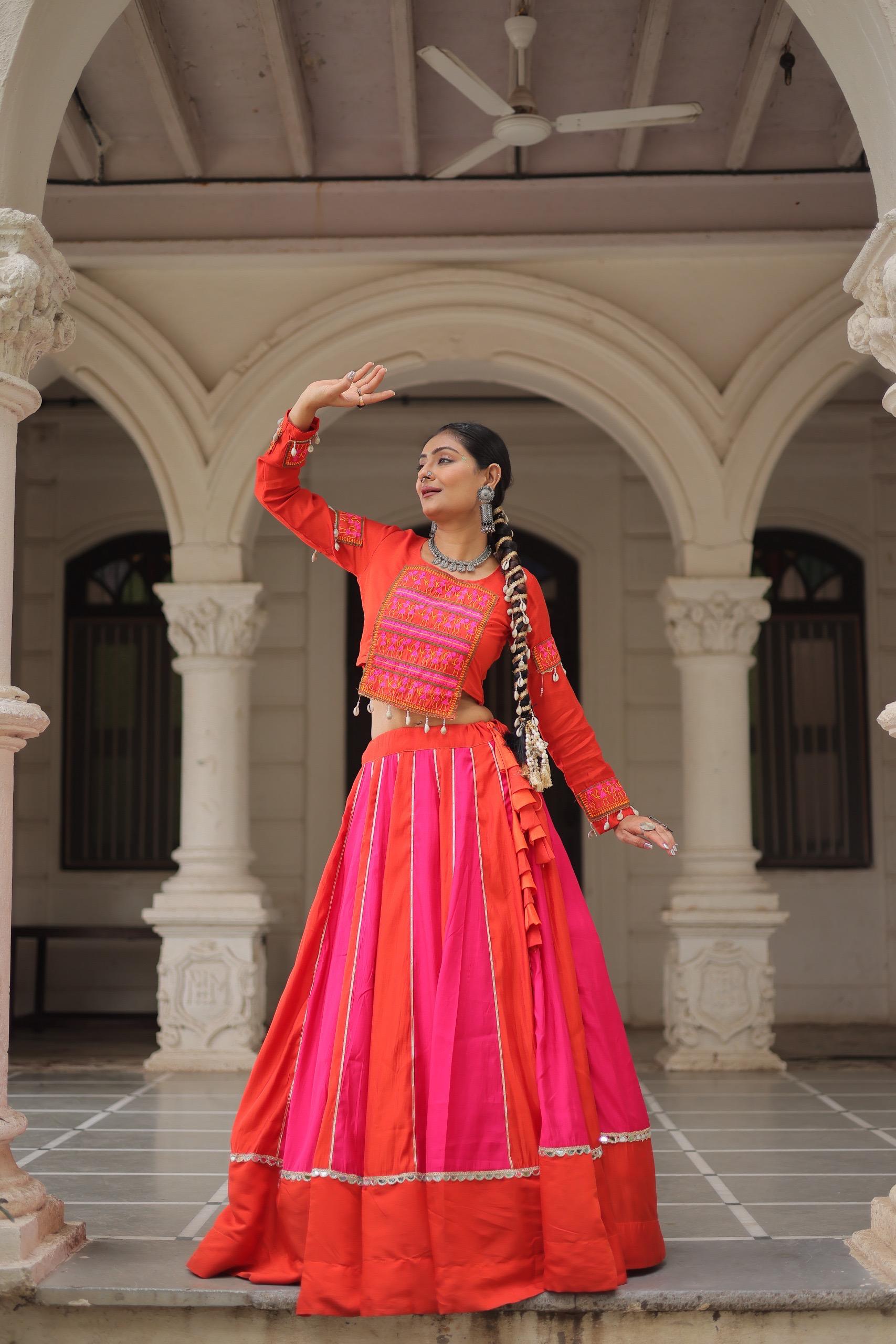 MIRROR LACE MAGIC & GAMTHI EMBROIDERY FOR NAVRATRI