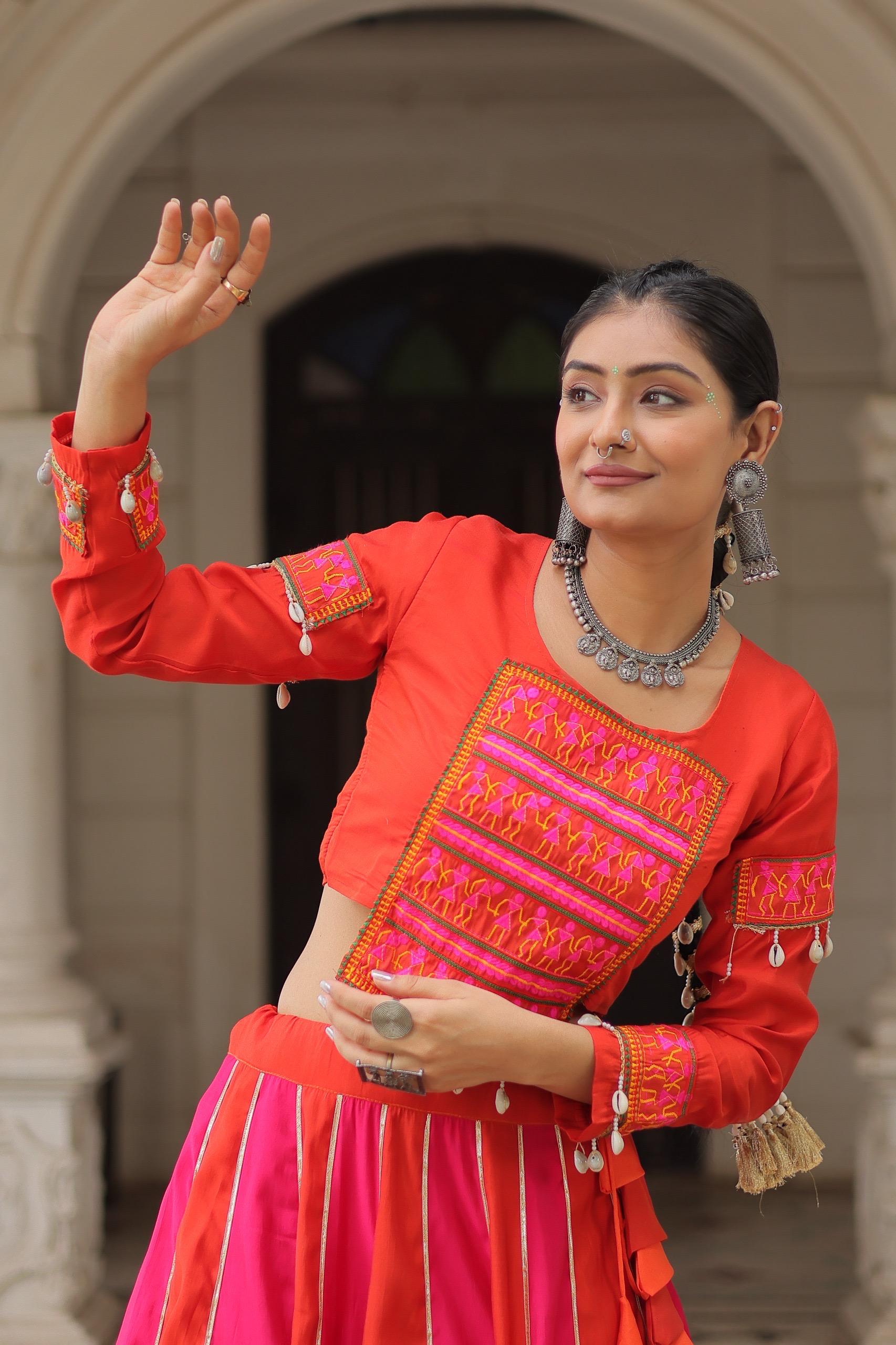 MIRROR LACE MAGIC & GAMTHI EMBROIDERY FOR NAVRATRI