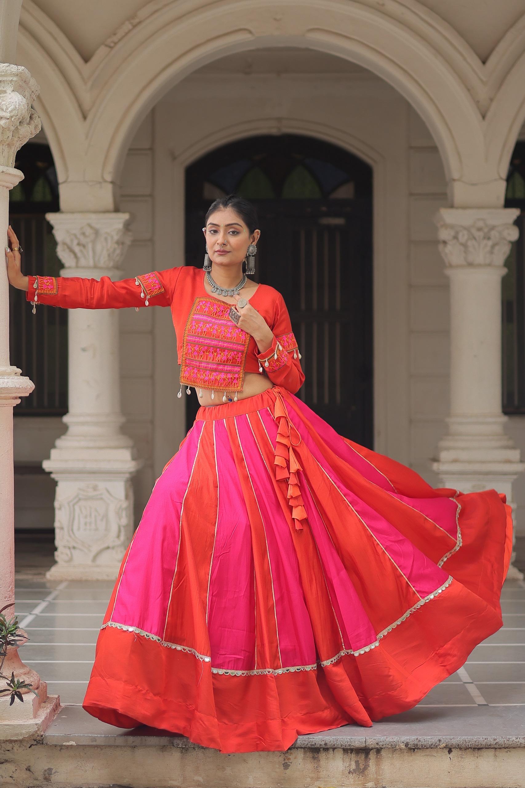 MIRROR LACE MAGIC & GAMTHI EMBROIDERY FOR NAVRATRI