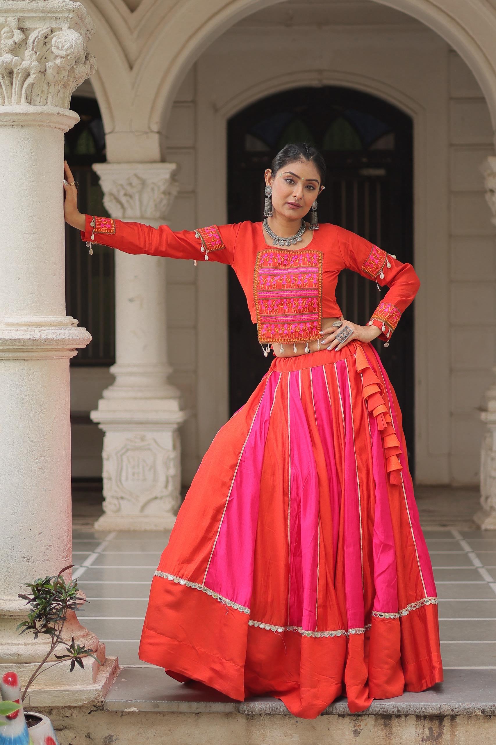 MIRROR LACE MAGIC & GAMTHI EMBROIDERY FOR NAVRATRI