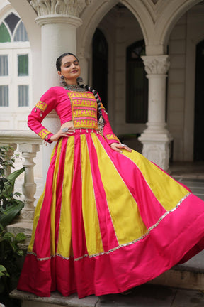 MIRROR LACE MAGIC & GAMTHI EMBROIDERY FOR NAVRATRI