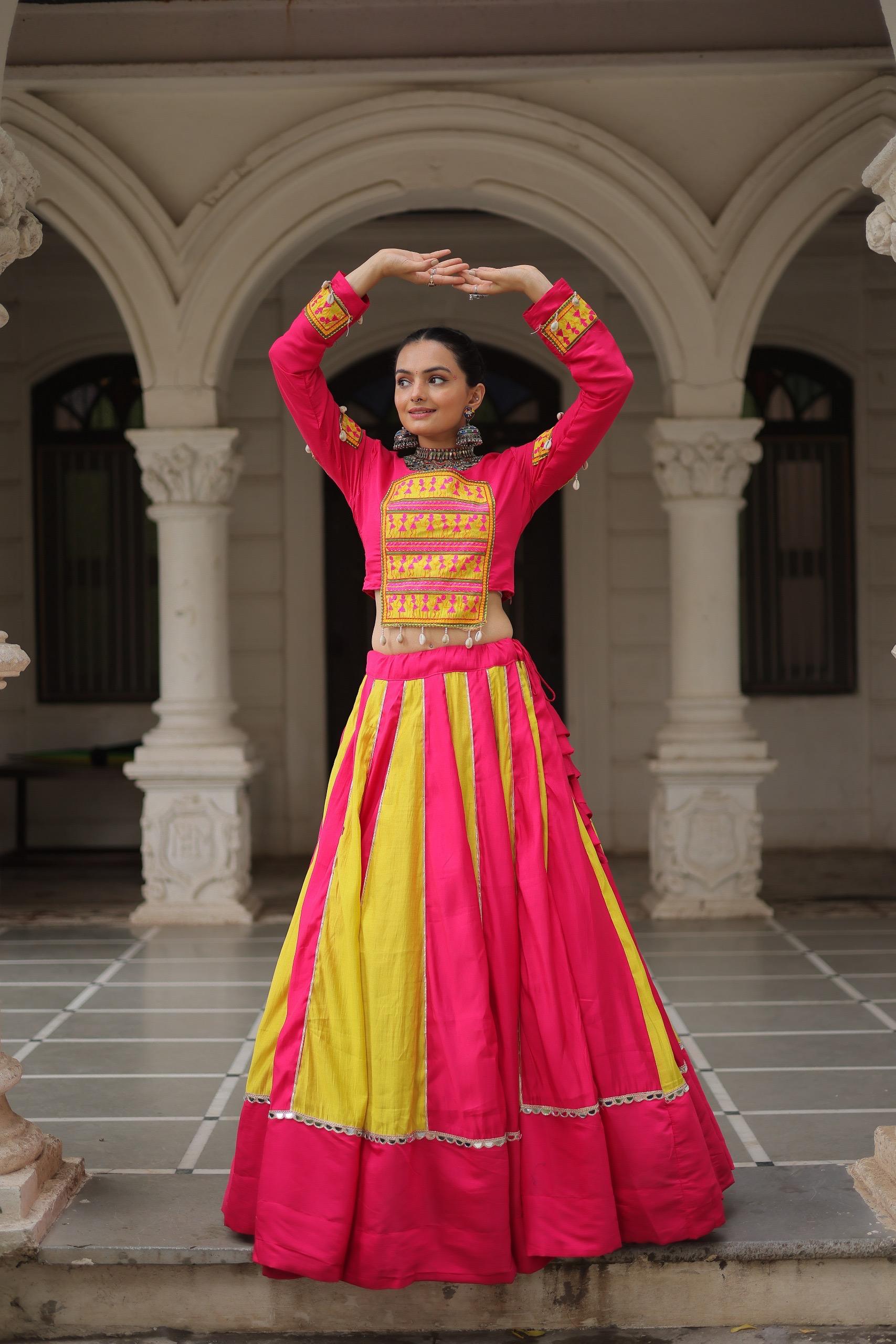 MIRROR LACE MAGIC & GAMTHI EMBROIDERY FOR NAVRATRI