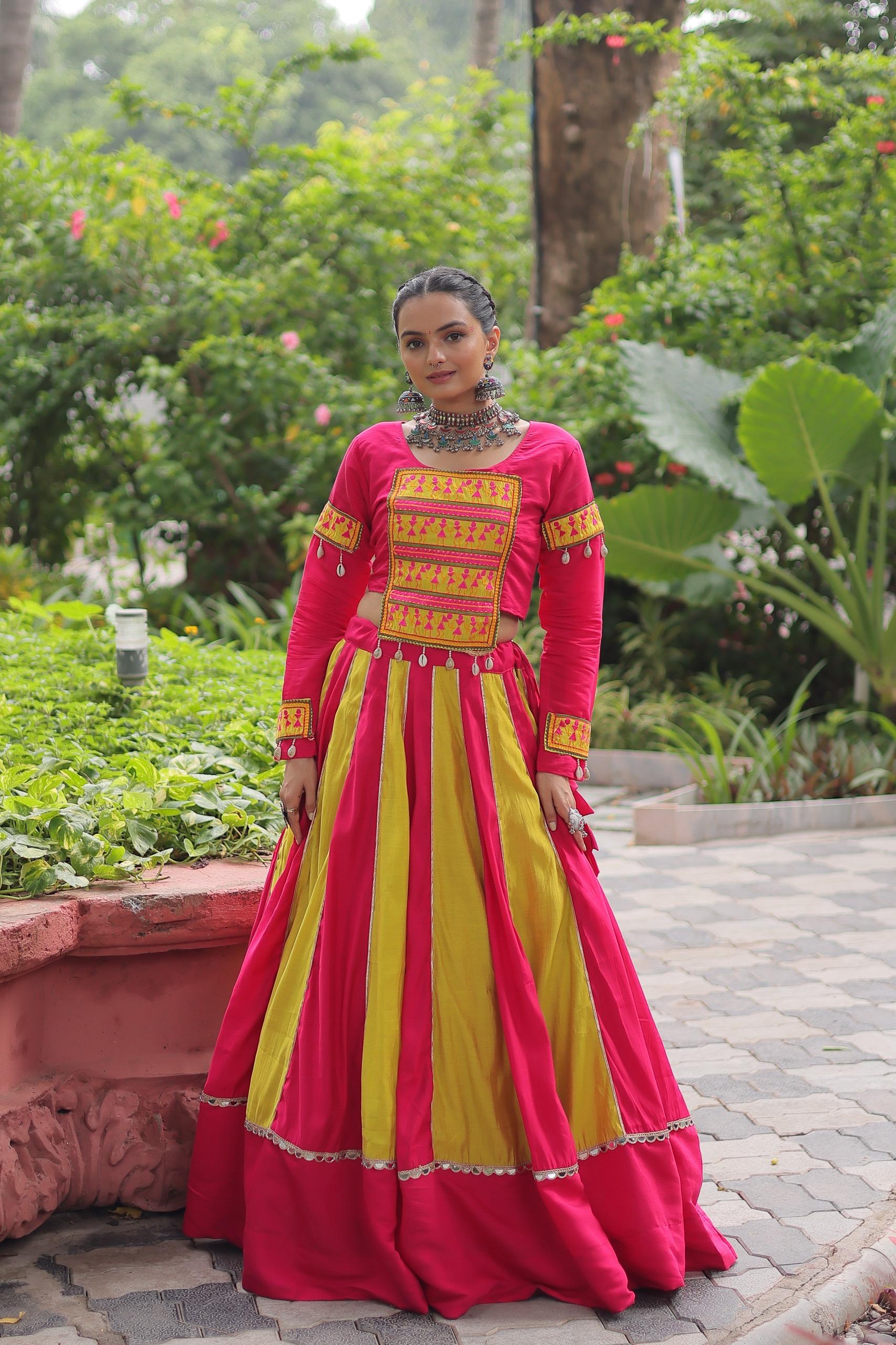 MIRROR LACE MAGIC & GAMTHI EMBROIDERY FOR NAVRATRI