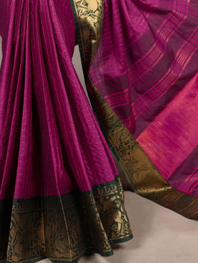 CHEX DESIGN WITH ZARI WEAVING BORDERS FOR SOUTH ELEGANCE